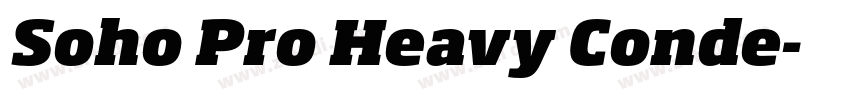 Soho Pro Heavy Conde字体转换 Soho Pro Heavy Conde字体转换